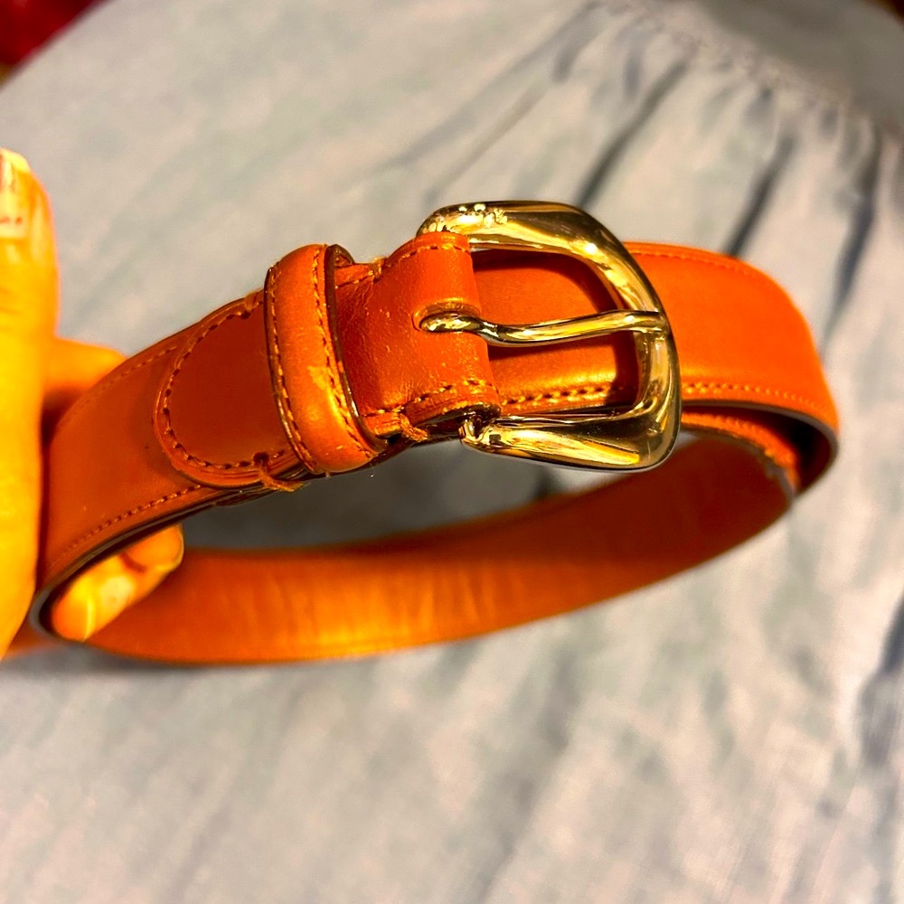 Ralph Lauren cognac leather Tan brown Belt